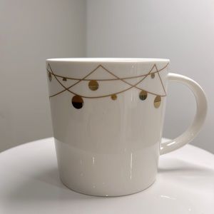 2012 Starbucks Holiday bone china gold ornament mug 14oz